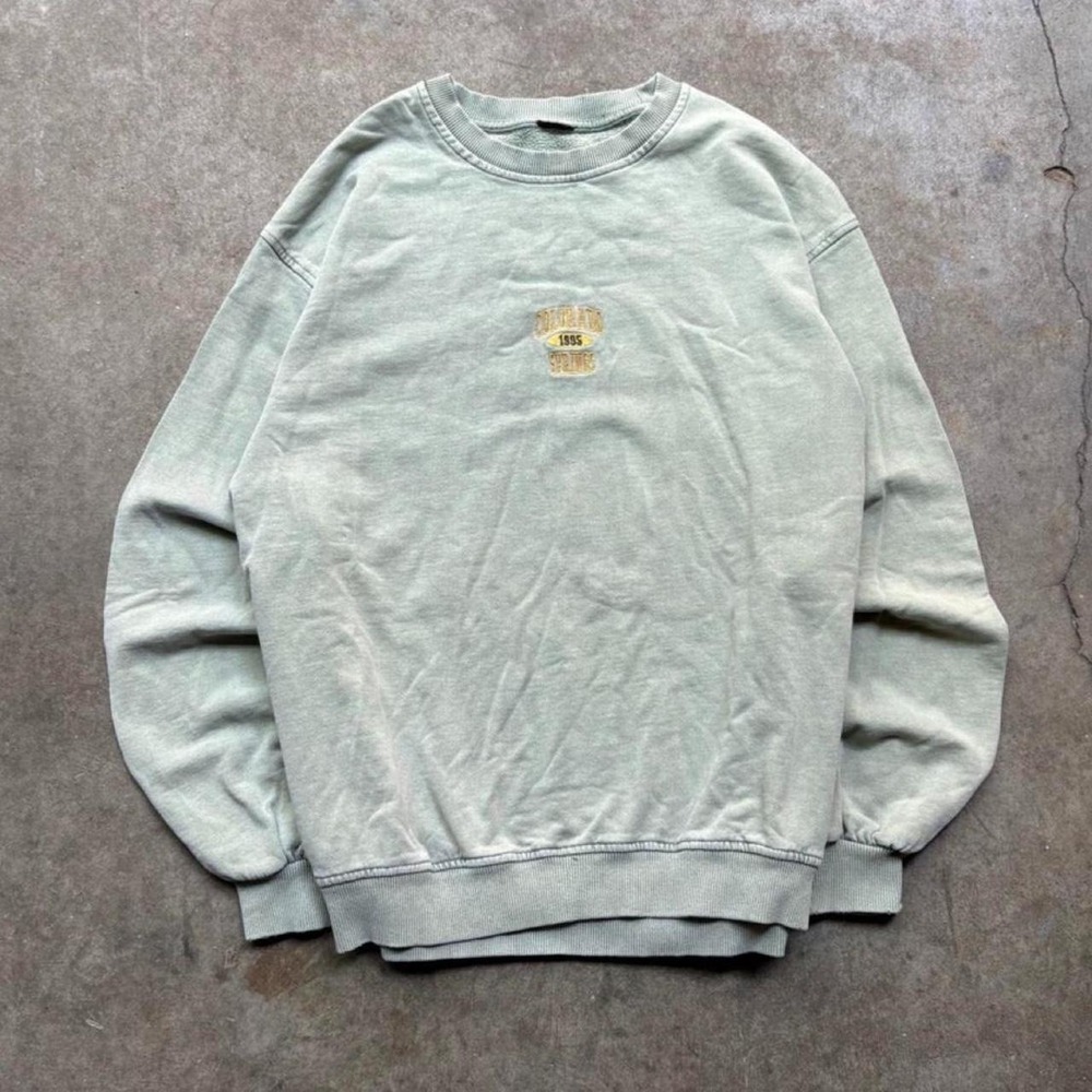Vintage 90s Colorado Springs green embroidered sweatshirt Men's size small